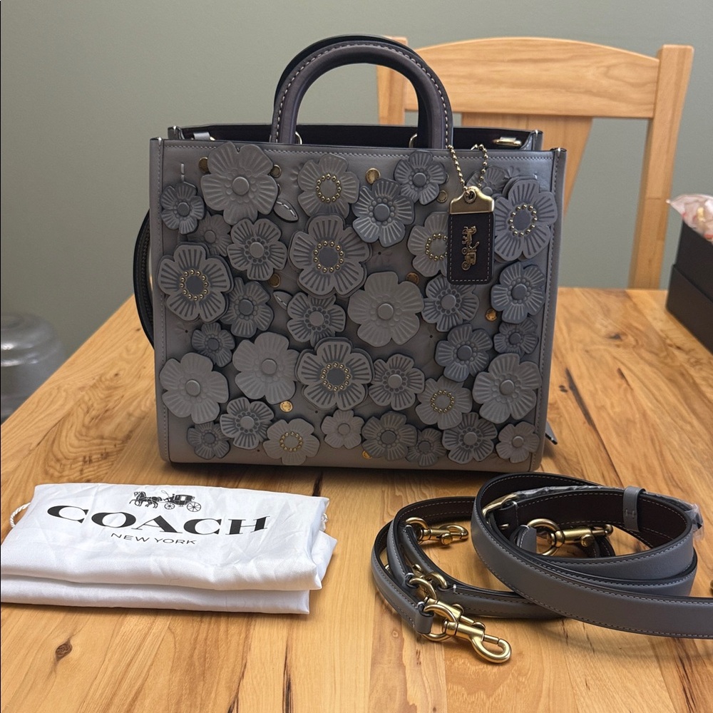 Rogue Bag In Colorblock With Tea Rose Applique